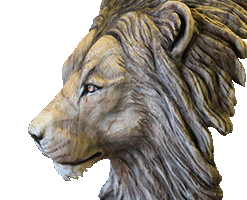 ライオン彫刻