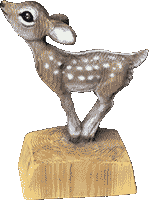 子鹿彫刻