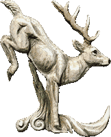 鹿彫刻　壁掛け作品