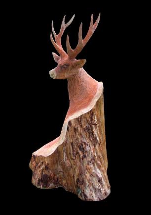 チェンソーアート・ジャパン ケイジの鹿（シカ）木彫刻作品集