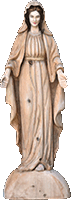 マリア像　チェンソーアート　城所ケイジ　彫刻