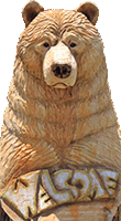 熊　彫刻