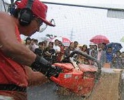 雨のカービングショー