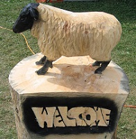 羊彫刻