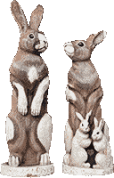 巨大ウサギ彫刻