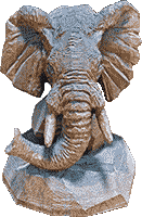 象の木彫り